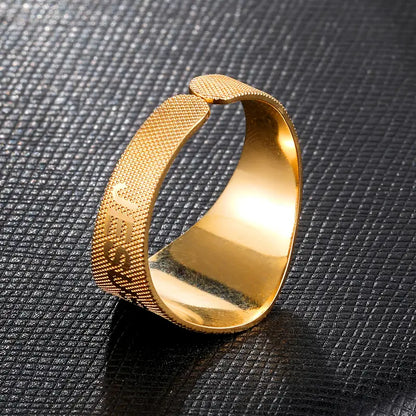 Jesus Christ Stainless Steel Medal Ring