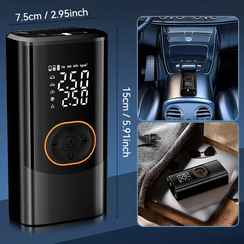 Portable Air Compressor with Digital Gauge