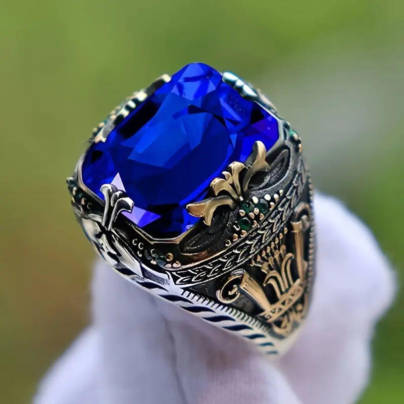 Vintage Gemstone Ornate Statement Ring