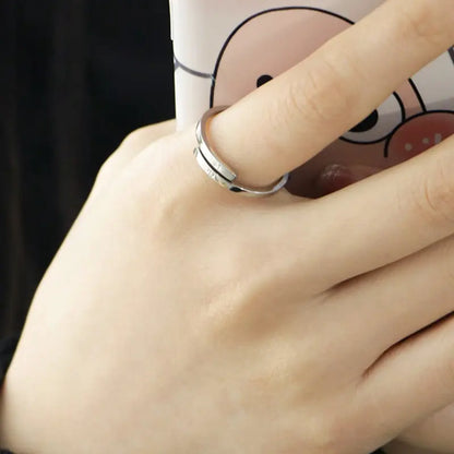 Stainless Steel “Trust God” Open Ring