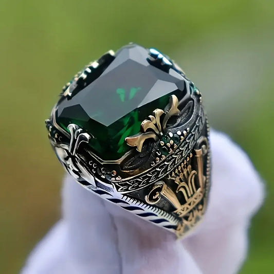 Vintage Gemstone Ornate Statement Ring