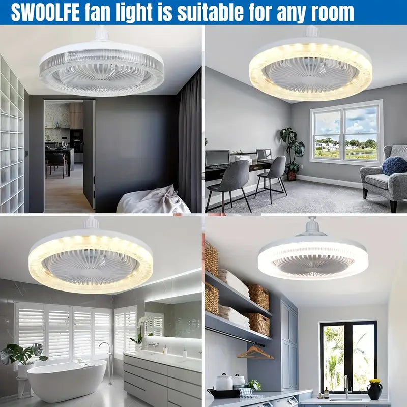 2-in-1 LED Ceiling Fan with Light