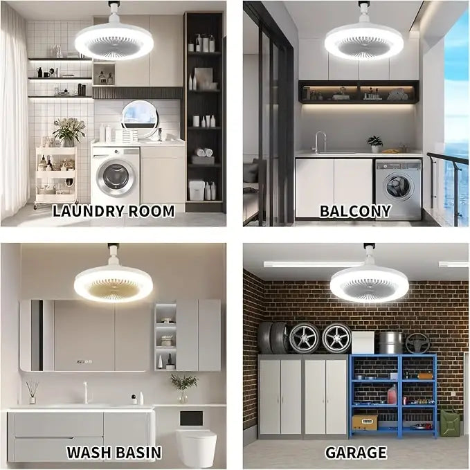 2-in-1 LED Ceiling Fan with Light