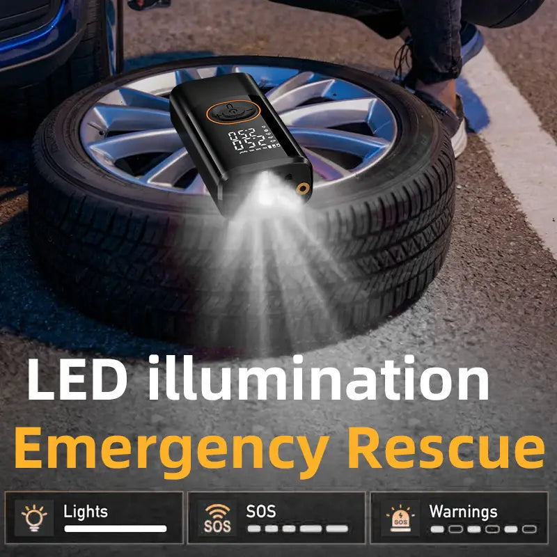 Portable Air Compressor with Digital Gauge