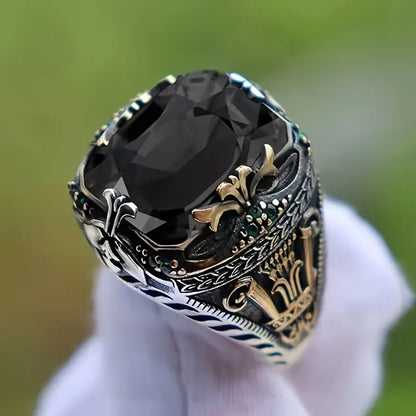Vintage Gemstone Ornate Statement Ring