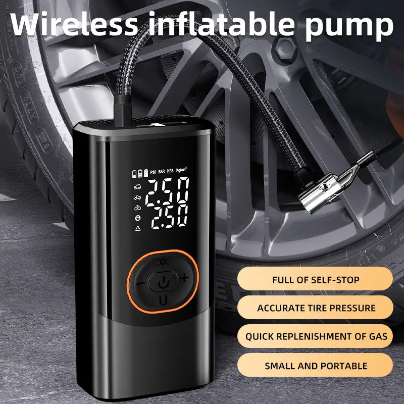 Portable Air Compressor with Digital Gauge