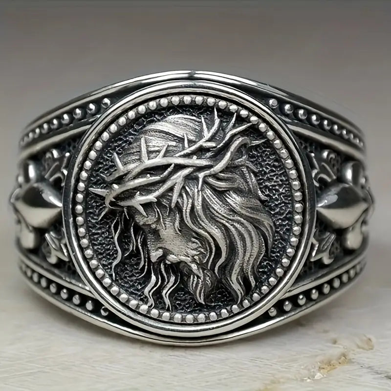 Vintage Crown of Thorns Jesus Ring