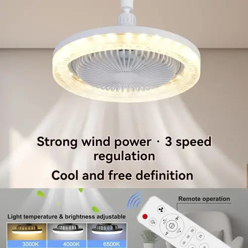 2-in-1 LED Ceiling Fan with Light