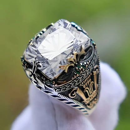Vintage Gemstone Ornate Statement Ring