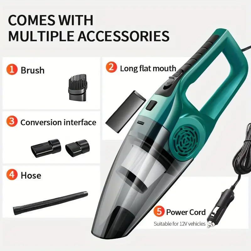 Car Vacuum Cleaner – 12V Compact Design