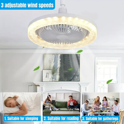 2-in-1 LED Ceiling Fan with Light
