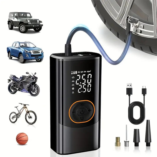 Portable Air Compressor with Digital Gauge