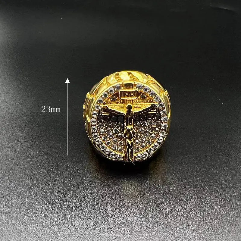 Stainless Steel Hip Hop Cross Ring