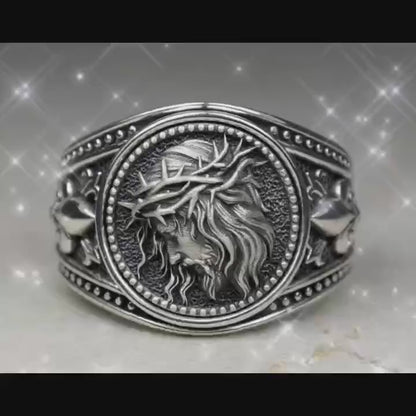 Vintage Crown of Thorns Jesus Ring